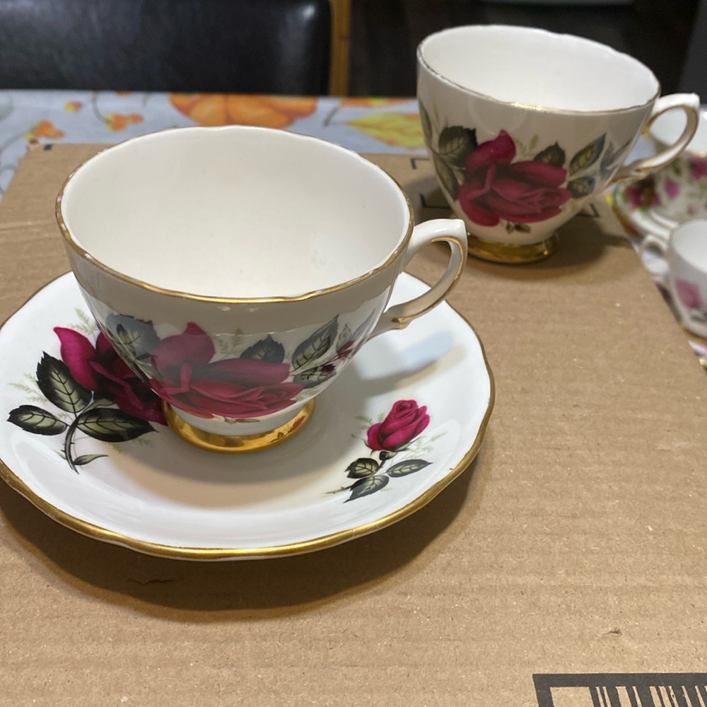 Tea and saucers